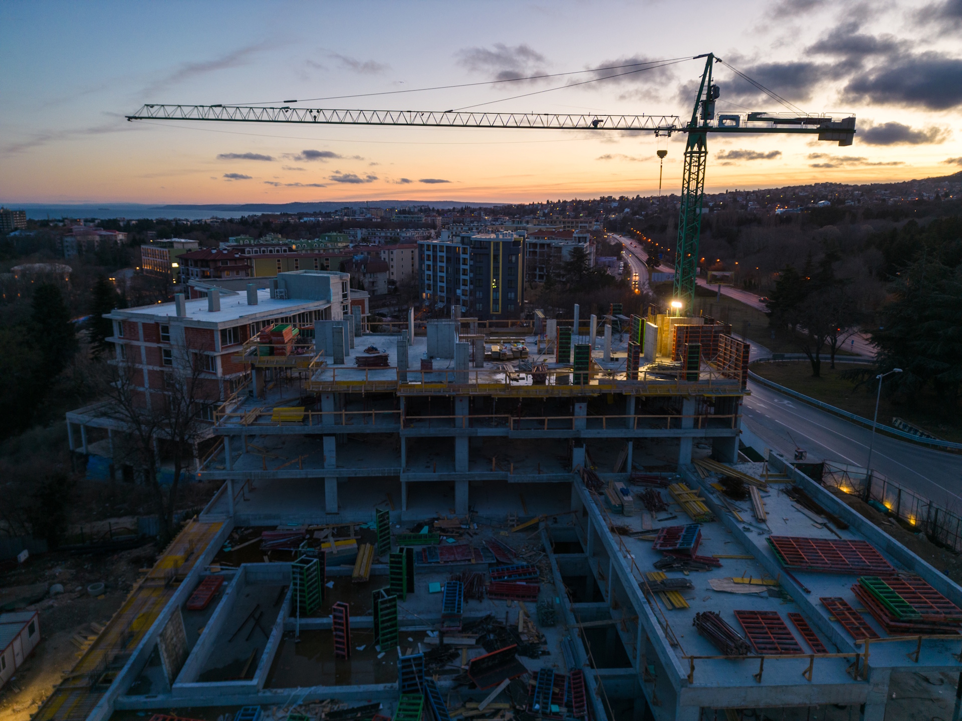 Construction site at scale