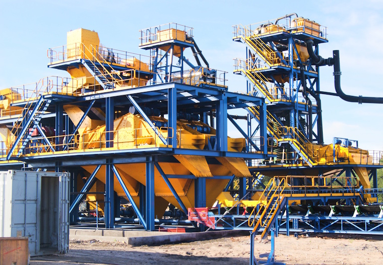 Mining operation at full production