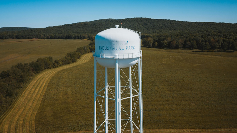 Water treatment works civil construction